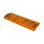 Queue d'aronde mâle Geoptik type Losmandy 340x100x12mm (orange)