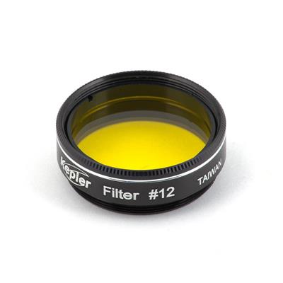 Filtre Kepler n° 12 jaune coulant 31,75mm